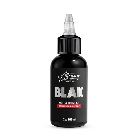 Allegory BLAK - черная краска для татуировки (2oz) alblak2oz