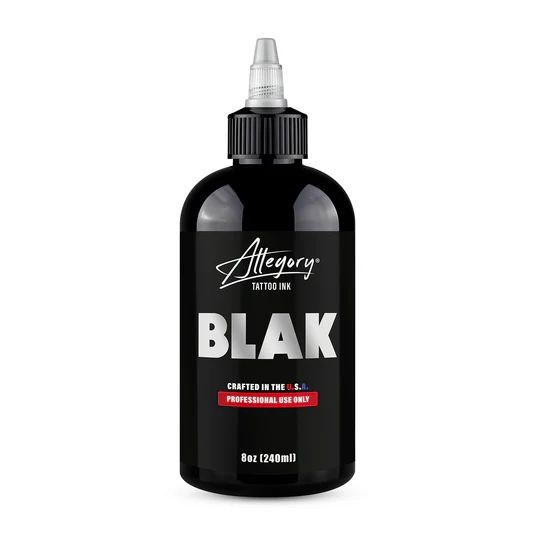 Allegory BLAK - черная краска для татуировки (8oz) alblak8oz