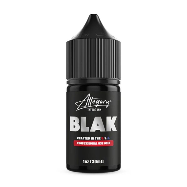 Allegory BLAK - черная краска для татуировки (1oz) alblak1oz