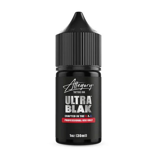 Allegory ULTRA BLAK - черная краска для татуировки (1oz) alultblk1oz
