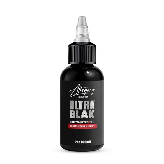 Allegory ULTRA BLAK - черная краска для татуировки (2oz) alultblk2oz